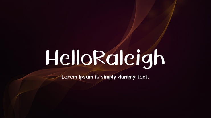 HelloRaleigh Font