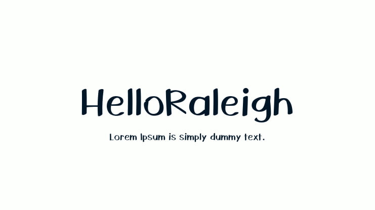 HelloRaleigh Font