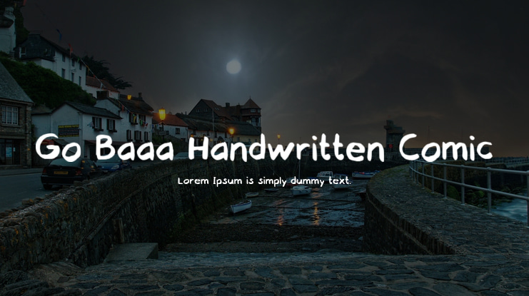 Go Baaa Handwritten Comic Font