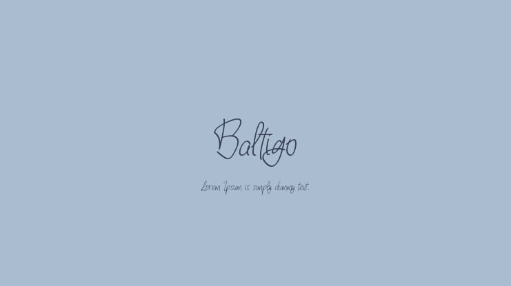 Baltigo Font