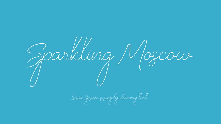 Sparkling Moscow Font