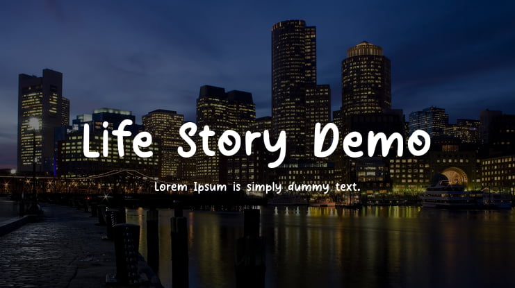 Life Story Demo Font