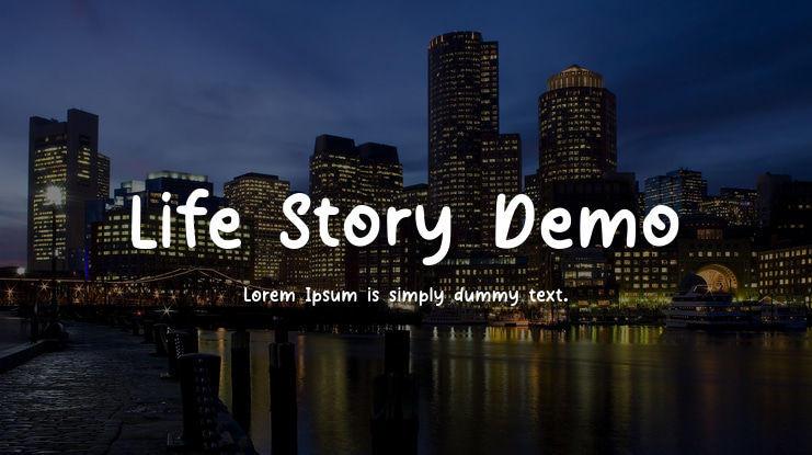 Life Story Demo Font