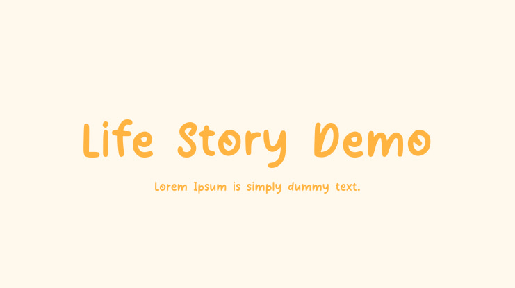 Life Story Demo Font