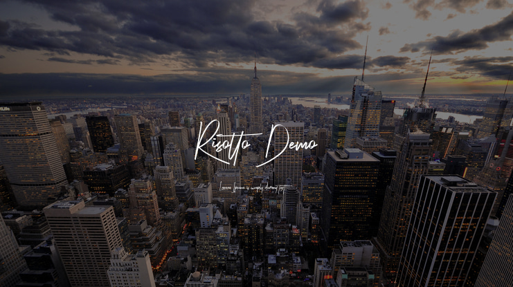 Risotto  Demo Font