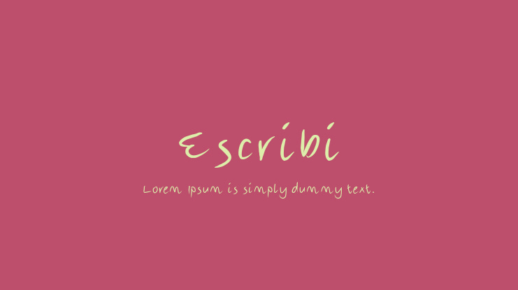 Escribi Font