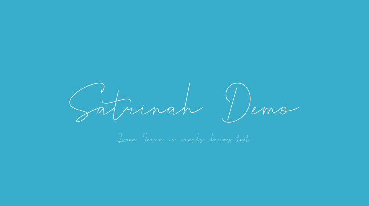 Satrinah Demo Font