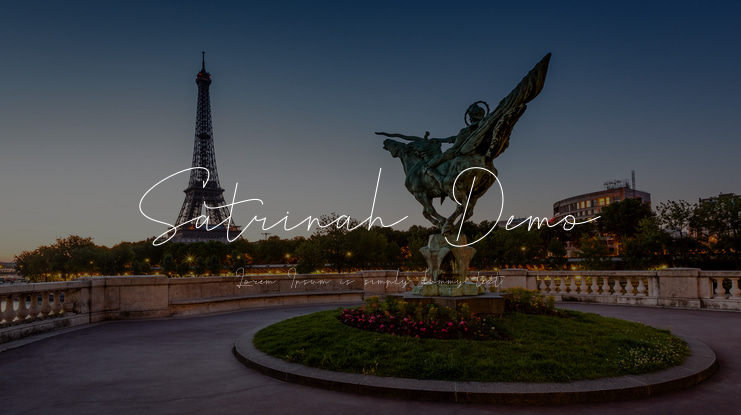 Satrinah Demo Font