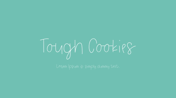 Tough Cookies Font