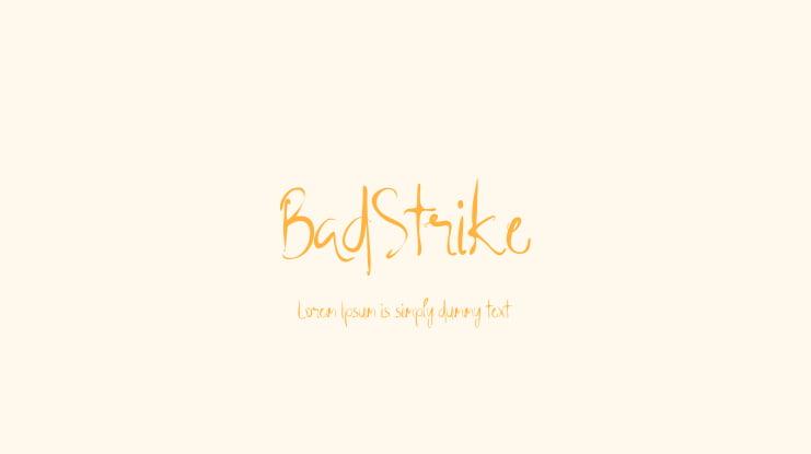 BadStrike Font