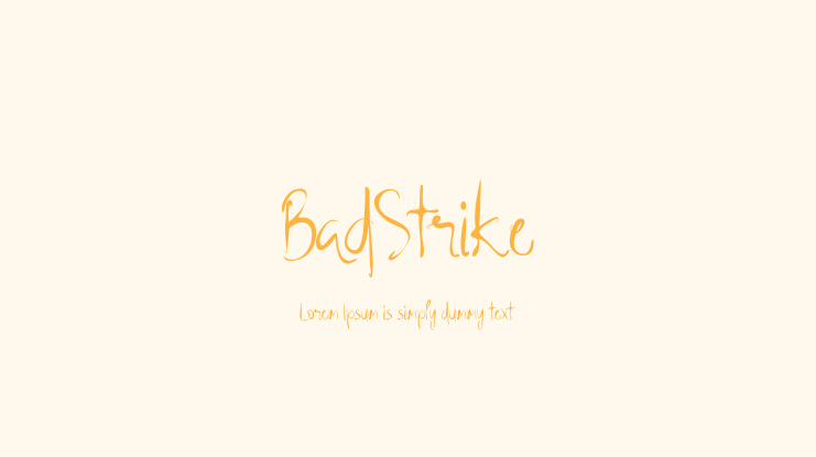 BadStrike Font