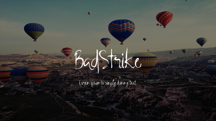 BadStrike Font