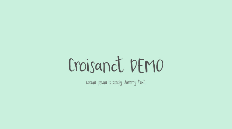 Croisanct DEMO Font