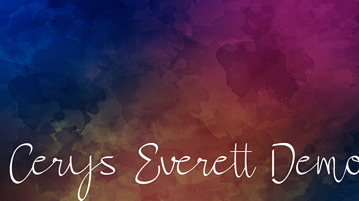 Cerys Everett Demo Font