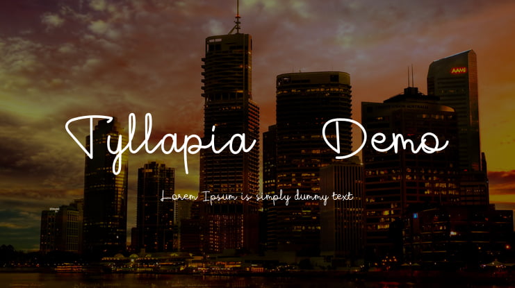 Tyllapia - Demo Font