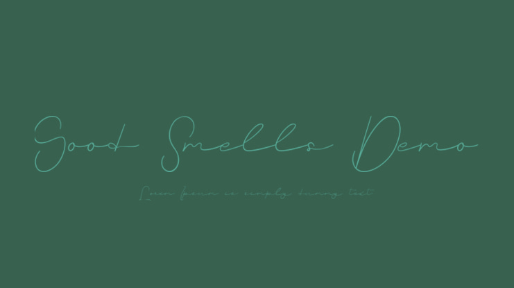 Good Smells Demo Font