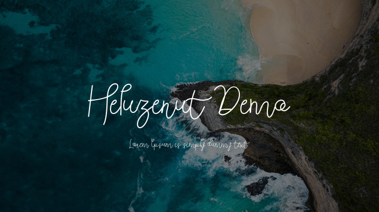 Heluzenut Demo Font