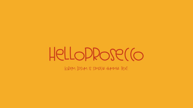 HelloProsecco Font