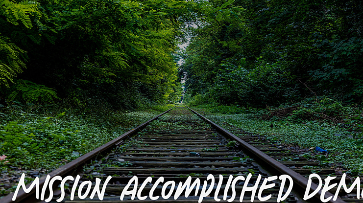 Mission Accomplished DEMO Font