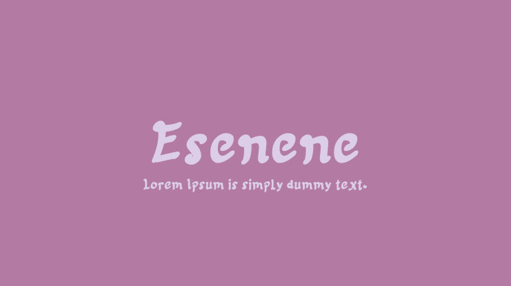 Esenene Font