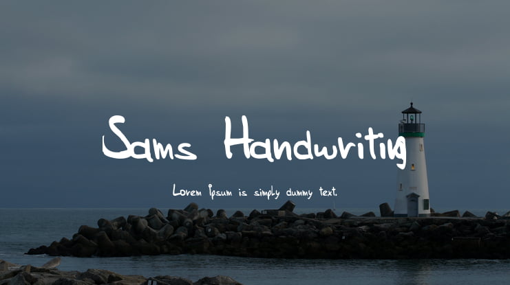 Sams Handwriting Font