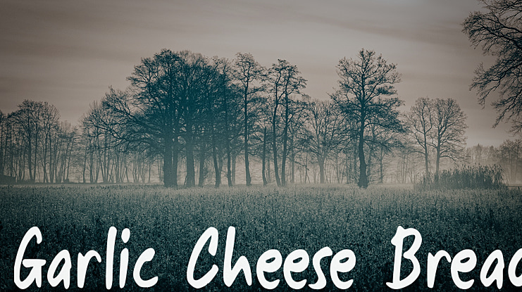 Garlic Cheese Bread Font