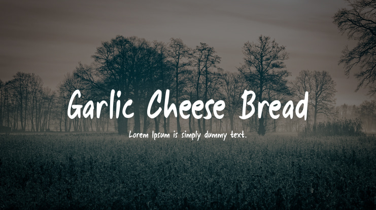 Garlic Cheese Bread Font