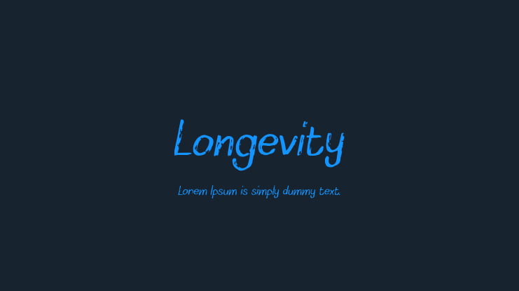 Longevity Font