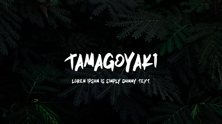 Tamagoyaki Font