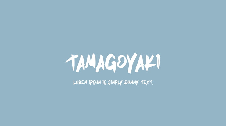 Tamagoyaki Font