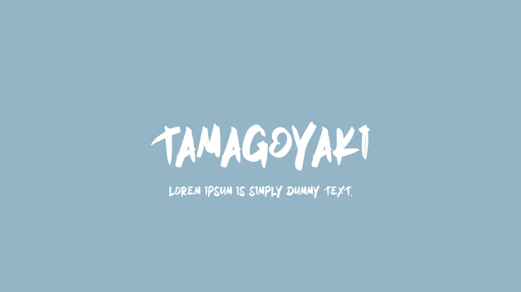 Tamagoyaki Font