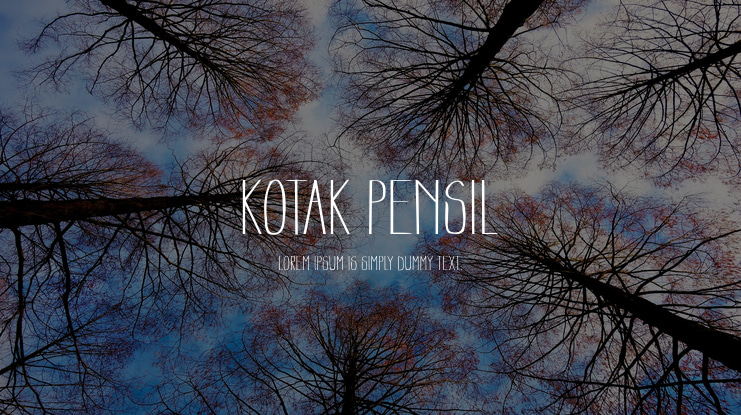 Kotak Pensil Font