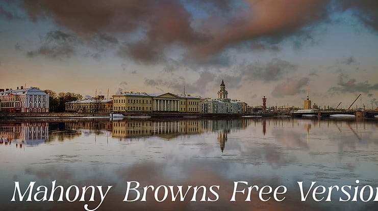 Mahony Browns Free Version Font