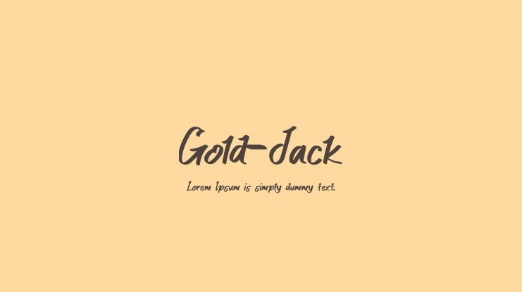 Gold-Jack Font