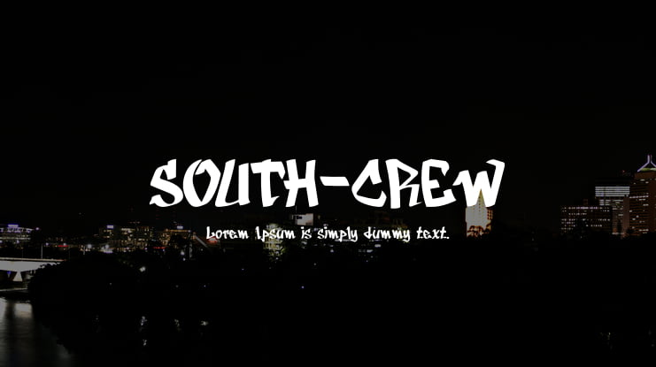 SOUTH-CREW Font
