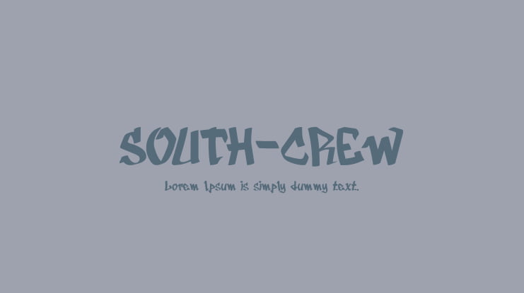 SOUTH-CREW Font
