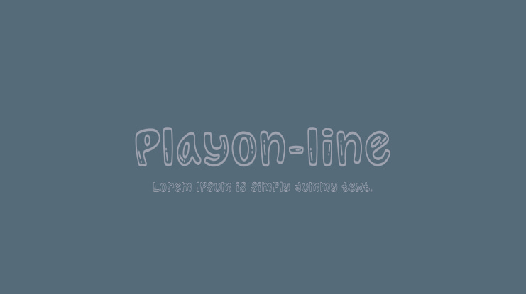Playon-line Font Family