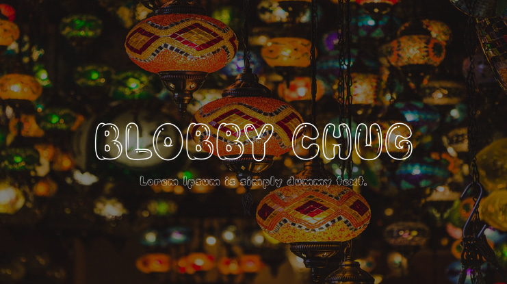 BLOBBY CHUG Font Family
