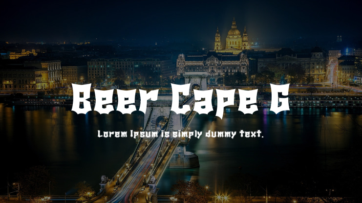 Beer Cape G Font