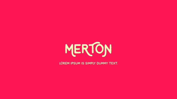 Merton Font