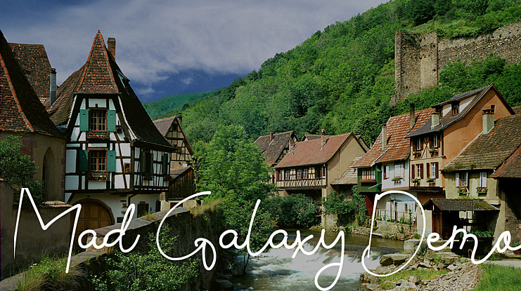 Mad Galaxy Demo Font