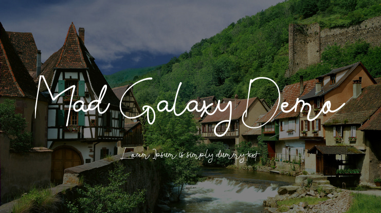 Mad Galaxy Demo Font