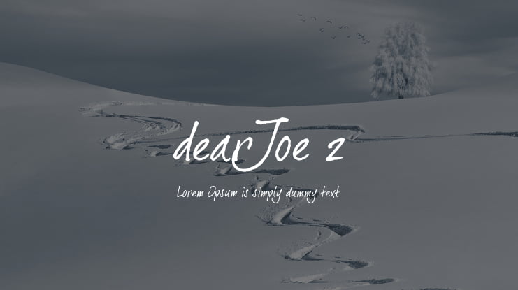 dearJoe 2 Font