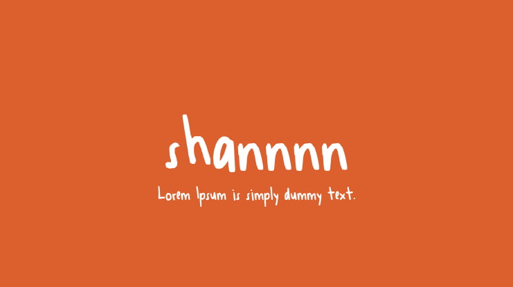 shannnn Font