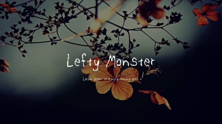 Lefty Monster Font