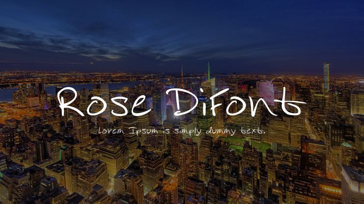Rose DiFont Font