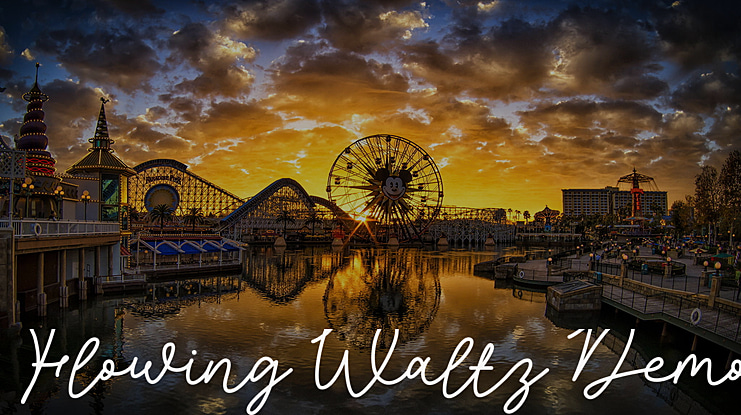 Flowing Waltz Demo Font