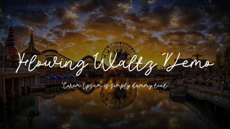 Flowing Waltz Demo Font