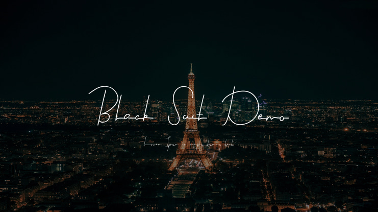 Black Suit Demo Font Family