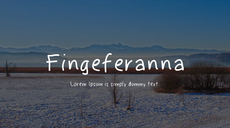 Fingeferanna Font